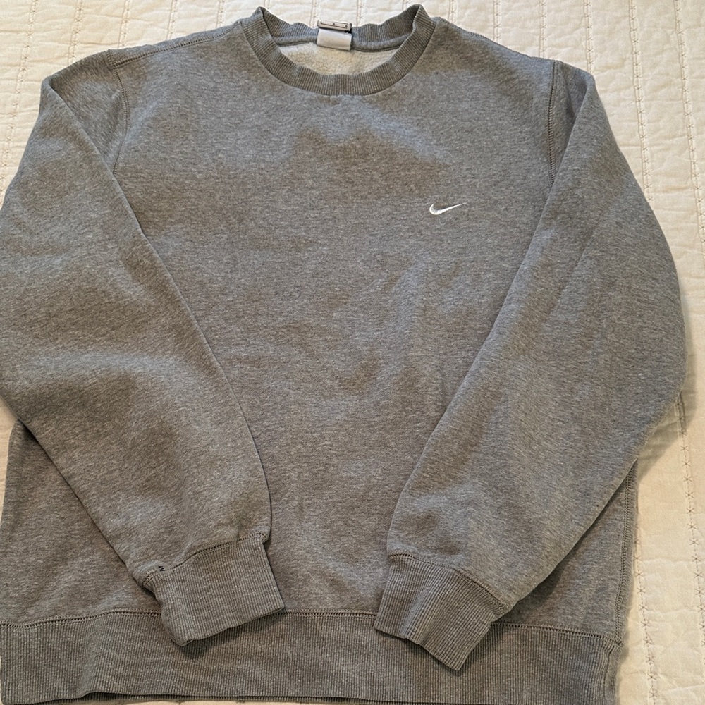 Nike Men's Classic Gray Crewneck Sweater
